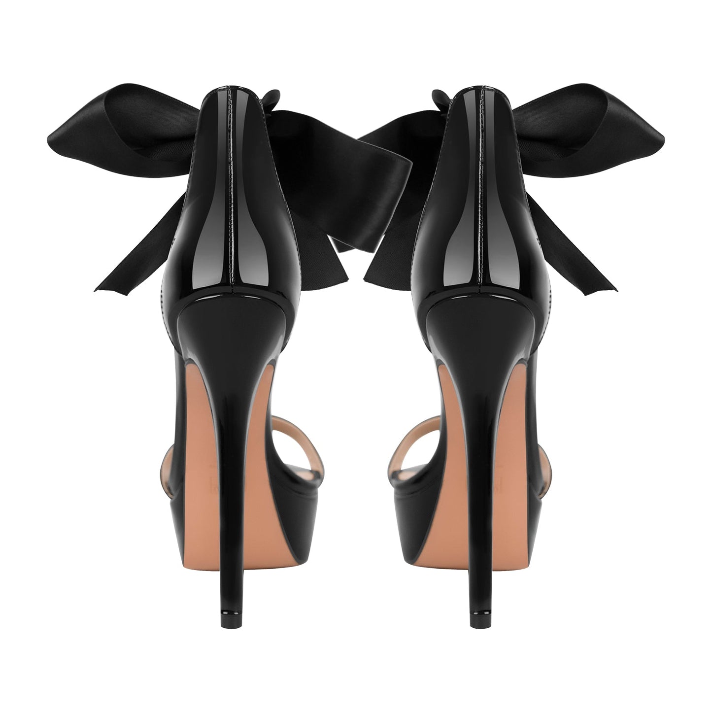 Single Band Ankle Strap Platform Stiletto Sandals - Onlymaker