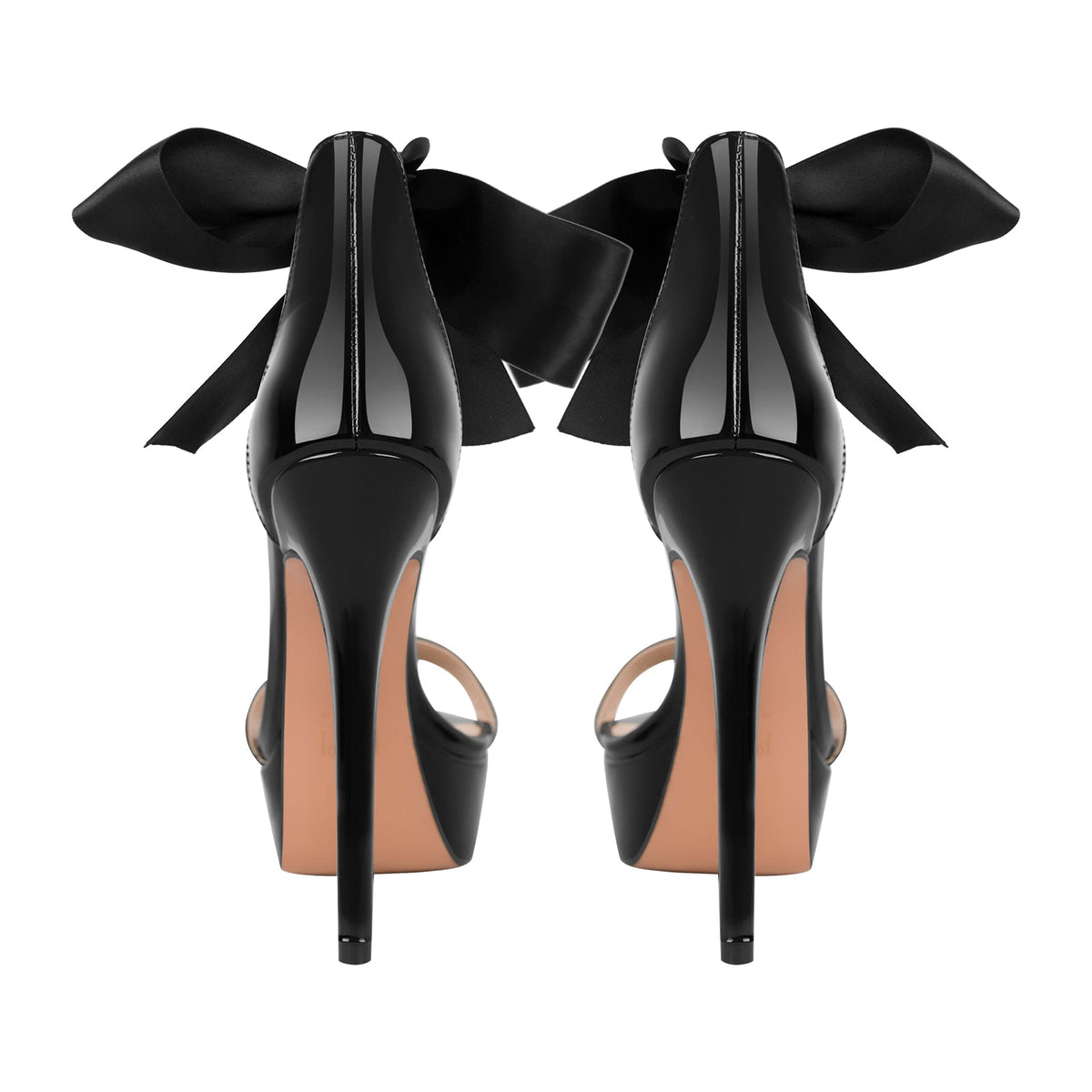 Single Band Ankle Strap Platform Stiletto Sandals - Onlymaker