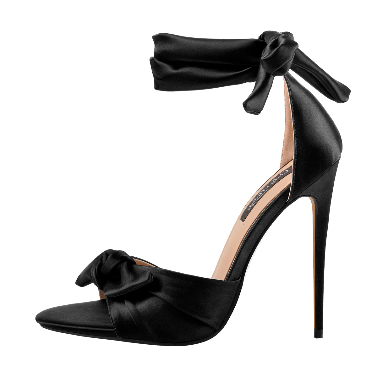 Bow Ankle Strap Stilettos Heel Sandals - Onlymaker
