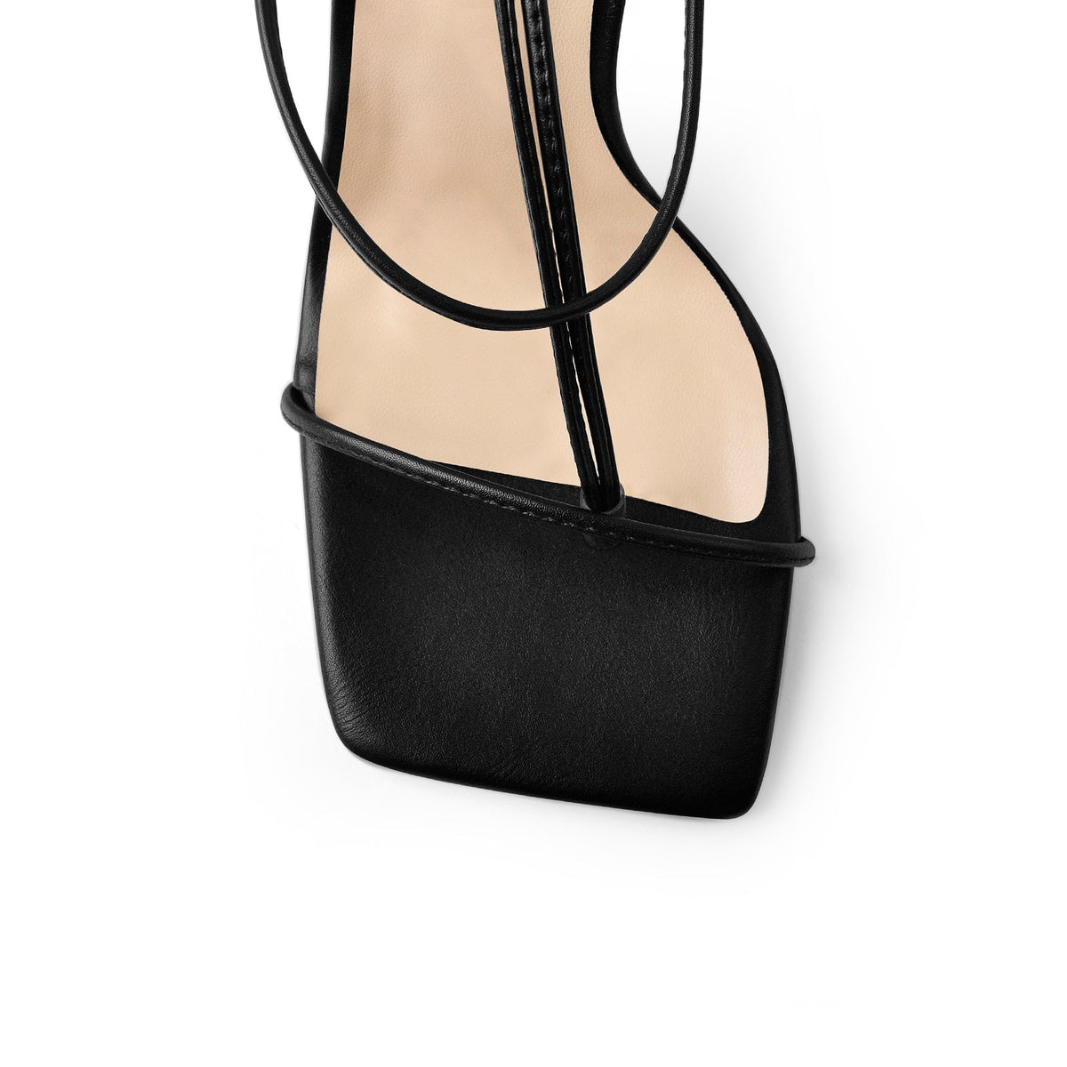 Ankle Strap Square Toe Chunky Heels Sandals - Onlymaker