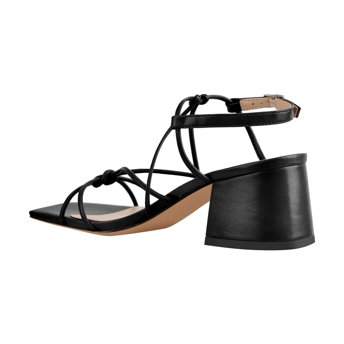 Criss Cross Gladiator Strappy Chunky Heel Sandals - Onlymaker