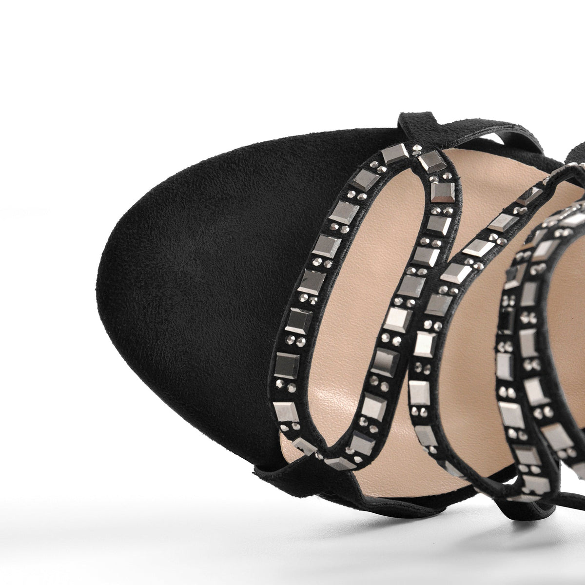 Gladiator Metal Cut Out Zipper Stiletto Sandals - Onlymaker