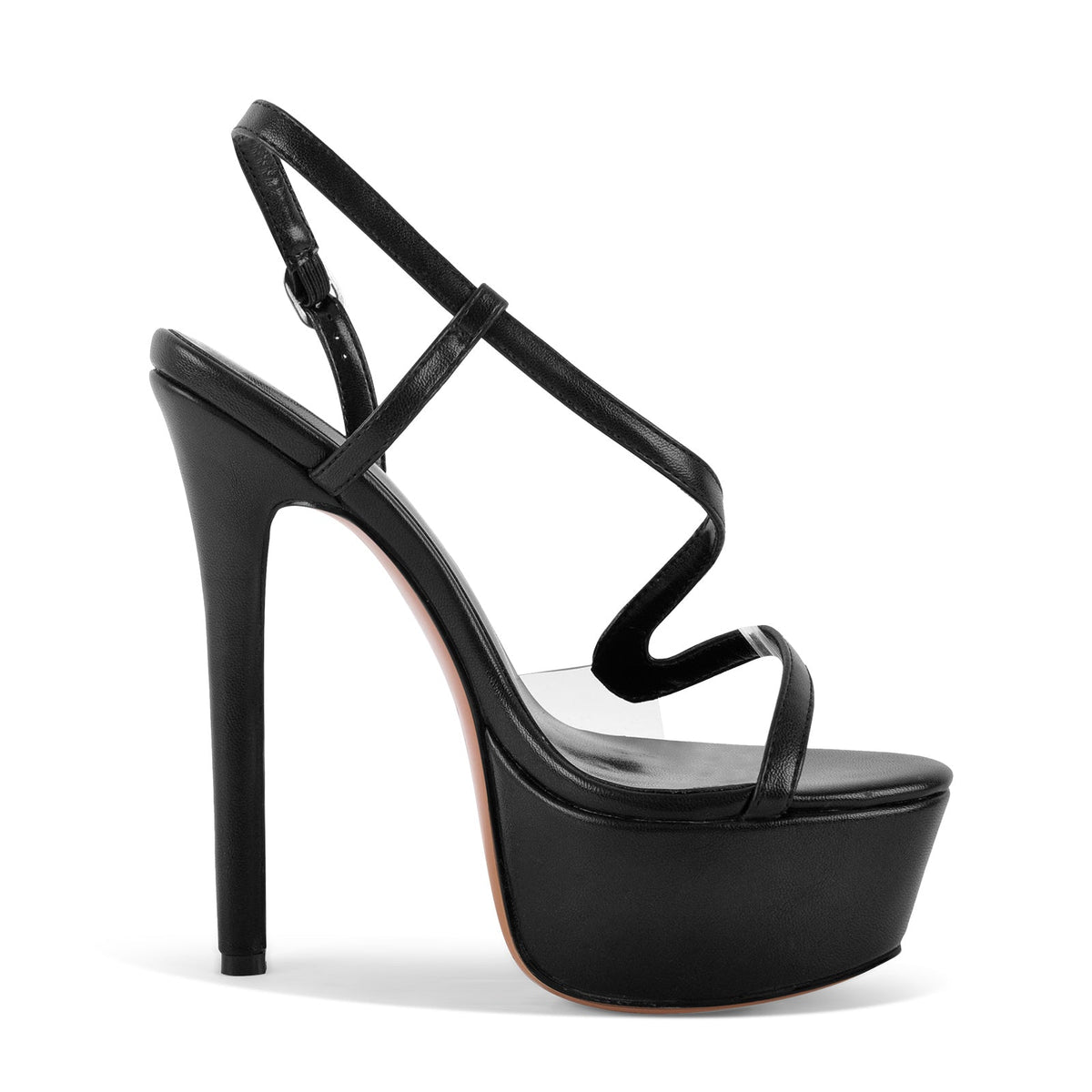 Platform S Strap Slingback High Heel Sandals - Onlymaker