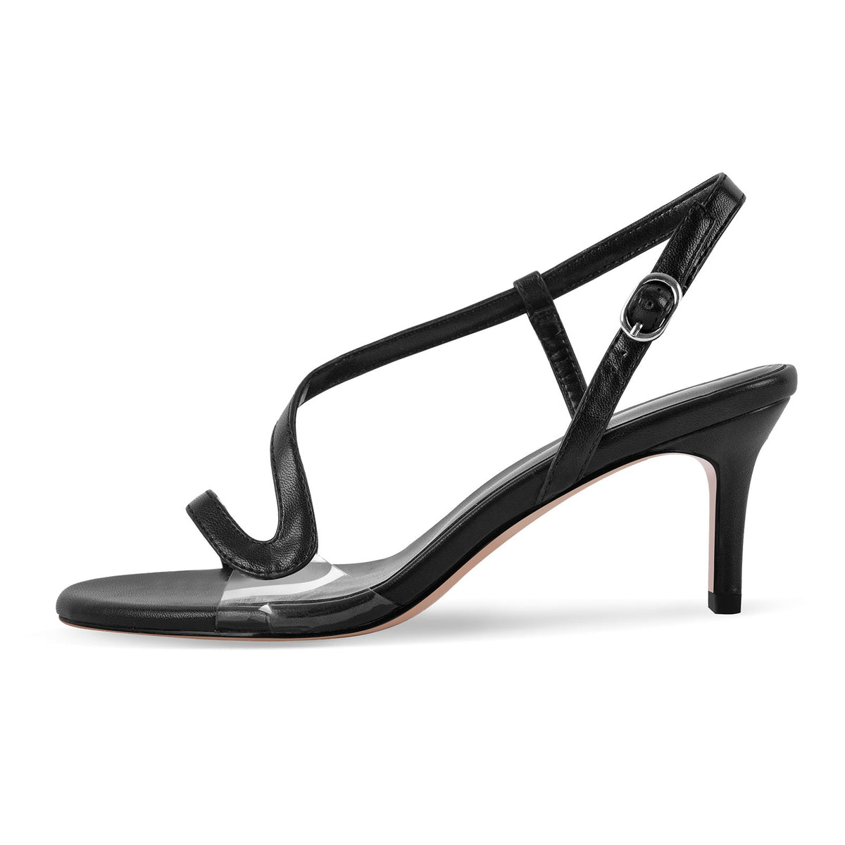 Round Toe S Strap Slingback Sandals - Onlymaker