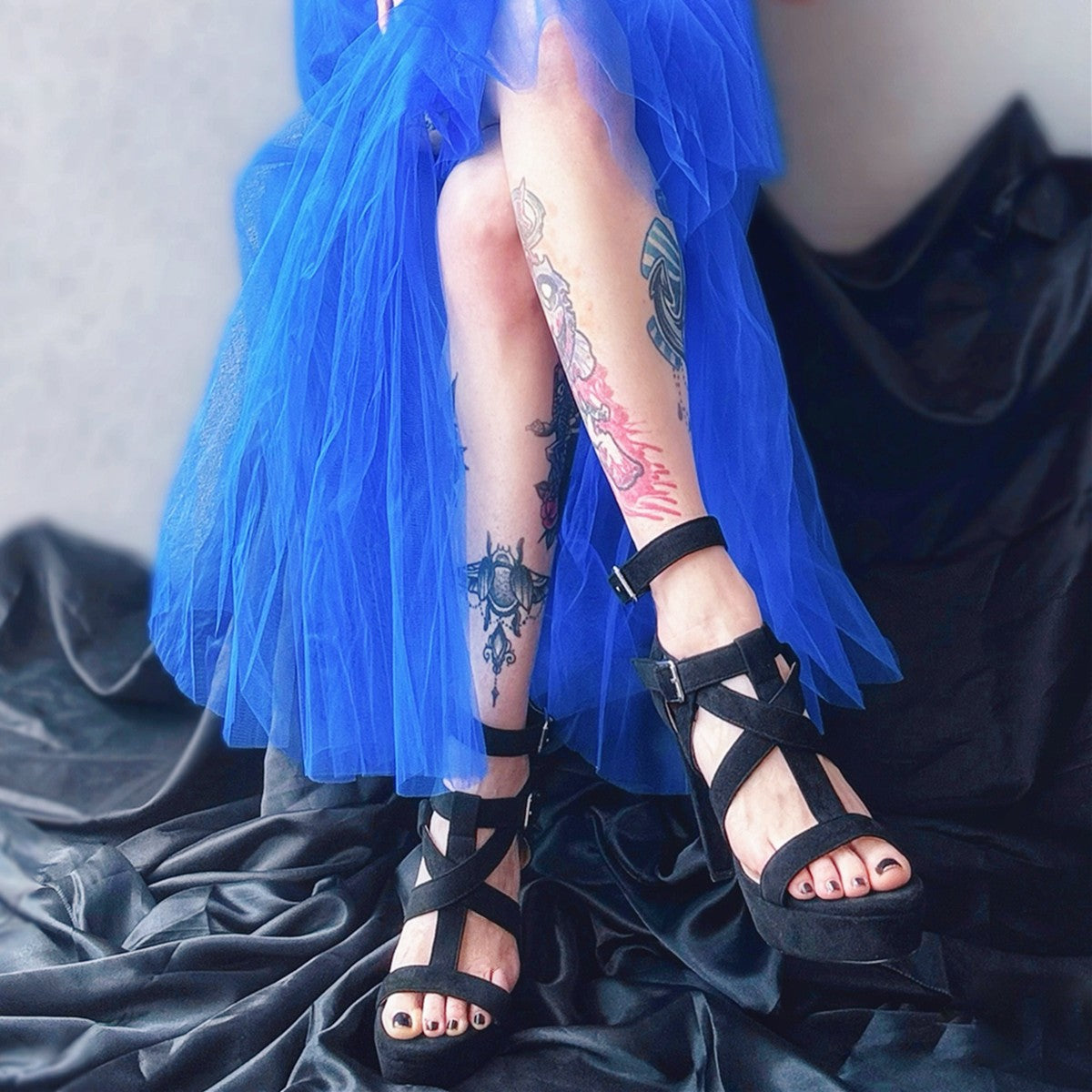 Platform Gladiator Strap Chunky Heel Sandals - Onlymaker
