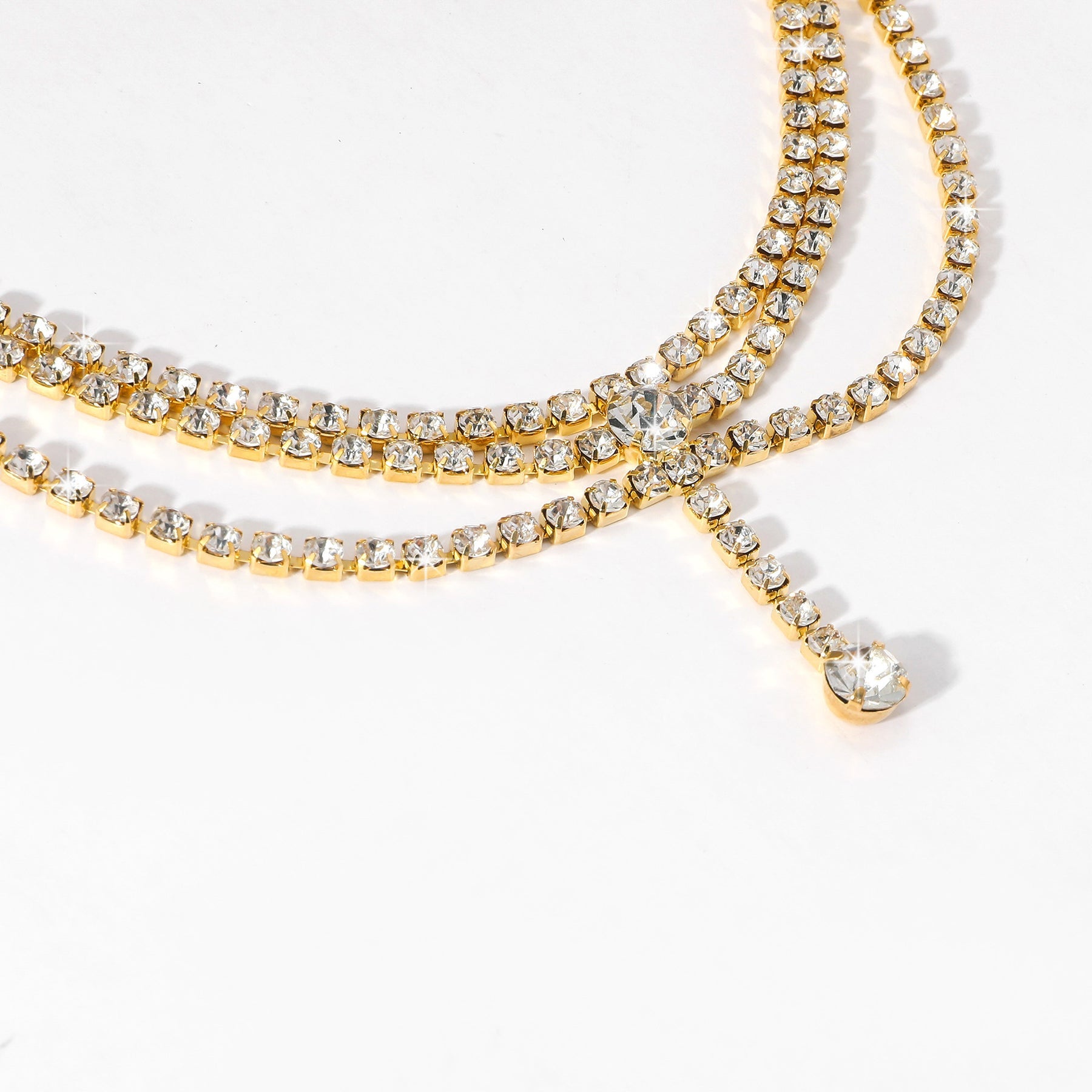 Rhinestone Pendant Anklet - Onlymaker