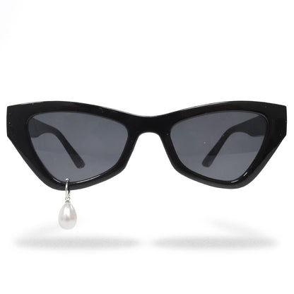 Pearl Pendant Cat Eye Sunglasses - Onlymaker