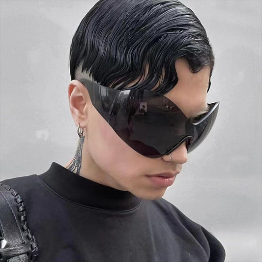 Large Frame Cyberpunk Sunglasses - Onlymaker