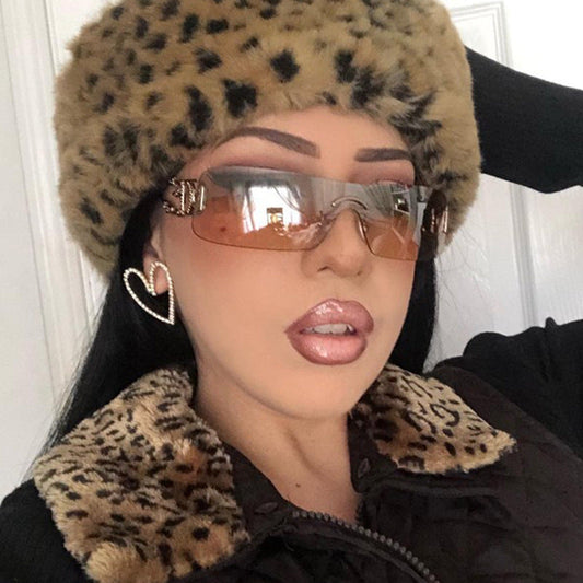 Rimless Cutout Sunglasses - Onlymaker