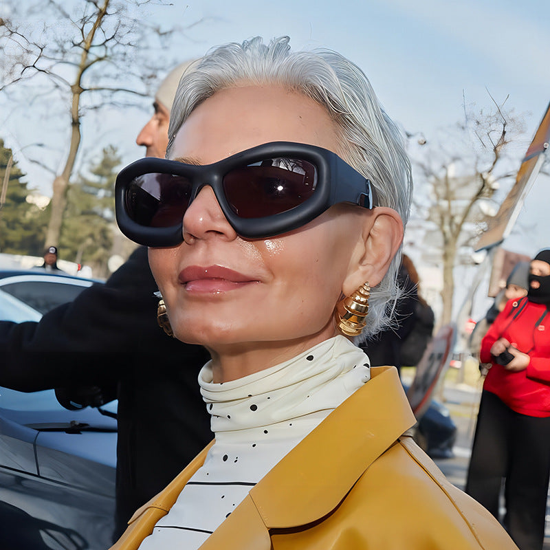 Thick Frame Punk Sunglasses - Onlymaker