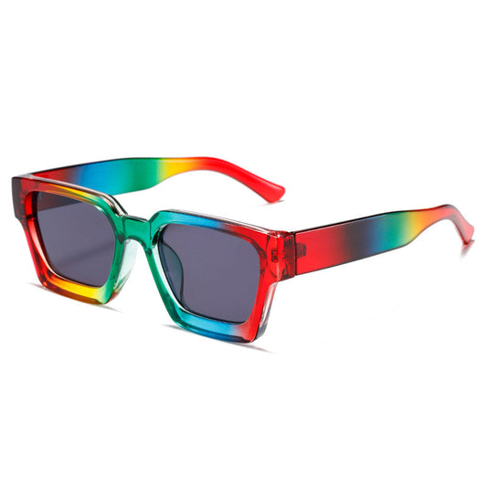 Rainbow Square Shape Sunglasses - Onlymaker