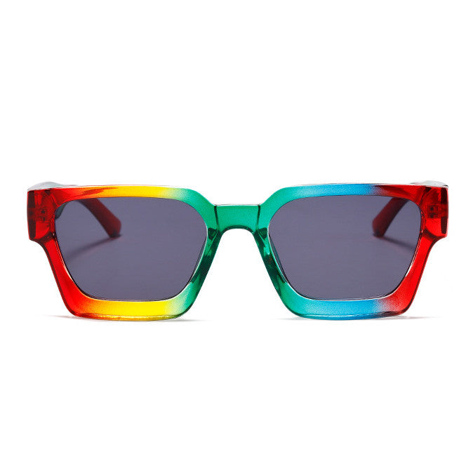 Rainbow Square Shape Sunglasses - Onlymaker