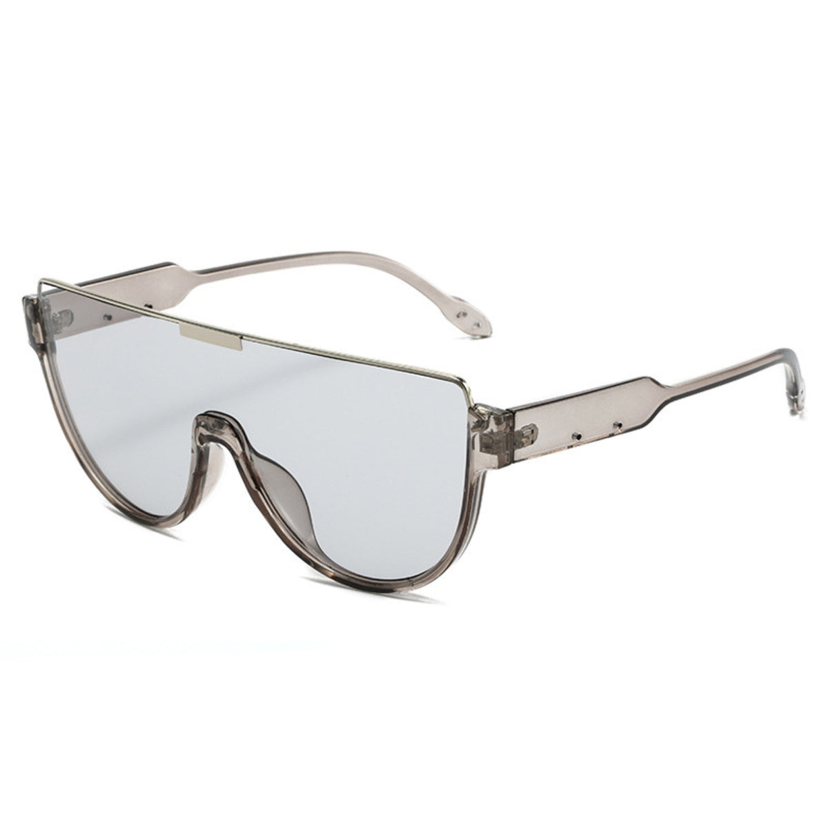 Shaped Large Frame Fashion Sunglasses - Onlymaker