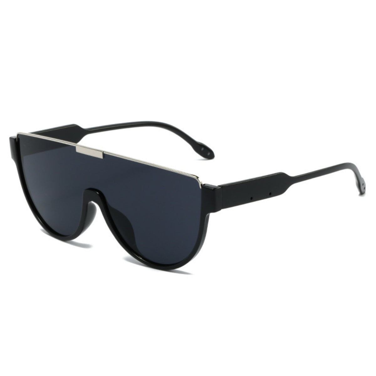 Shaped Large Frame Fashion Sunglasses - Onlymaker