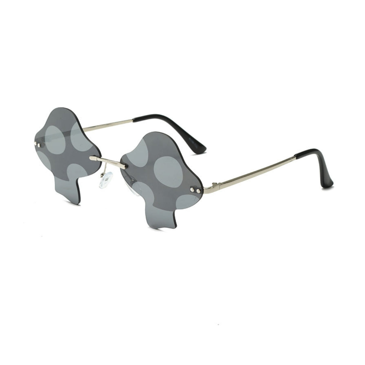 Multicolor Mushroom Shape Rimless Sunglasses - Onlymaker