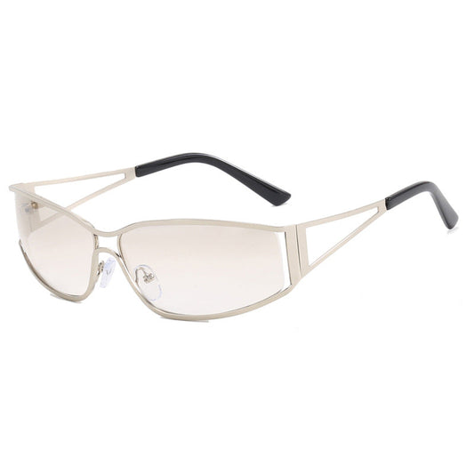 Gradient Metal Frame Sunglasses - Onlymaker