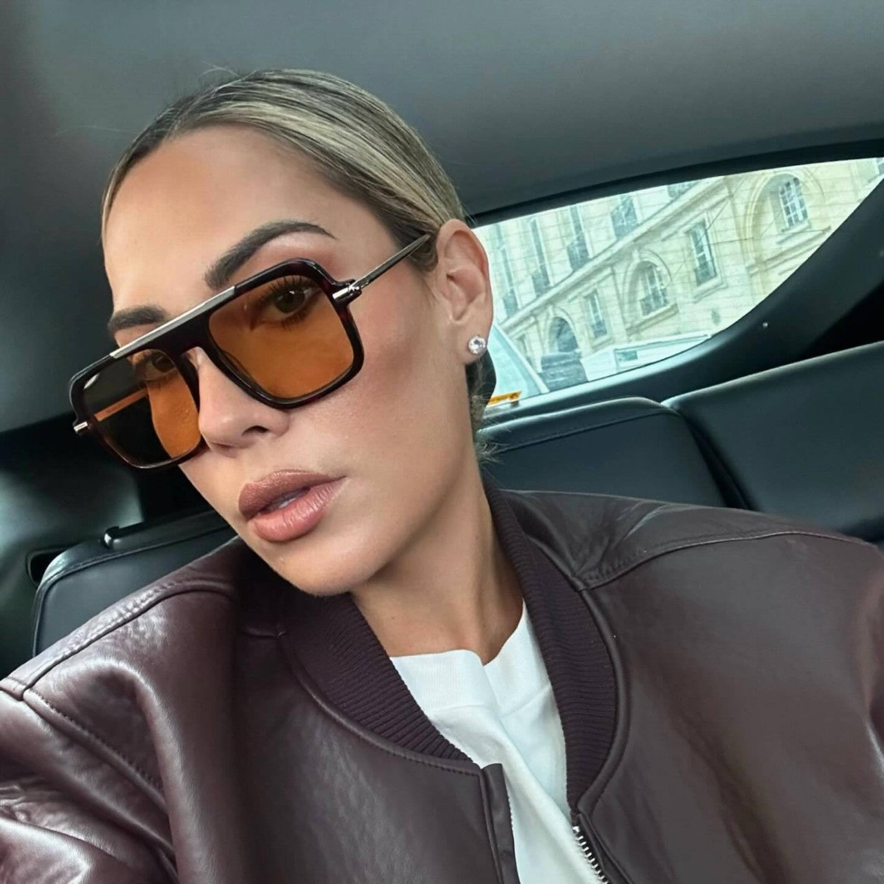 Square Shape Aviator Sunglasses - Onlymaker