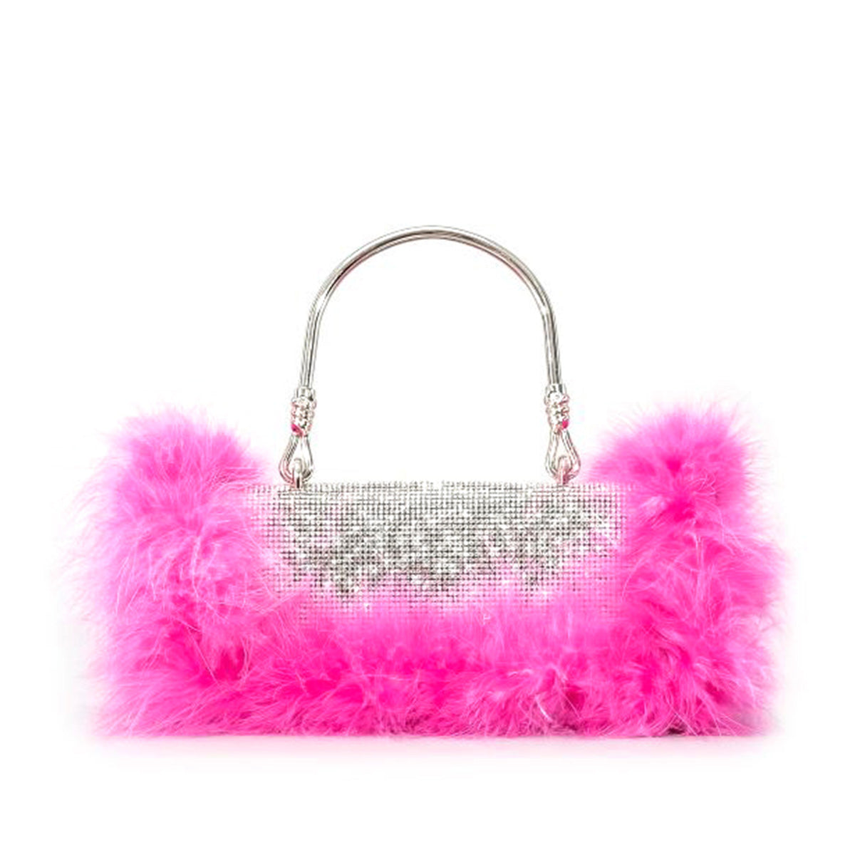 Rhinestone Feather Crossbody Handbags - Onlymaker