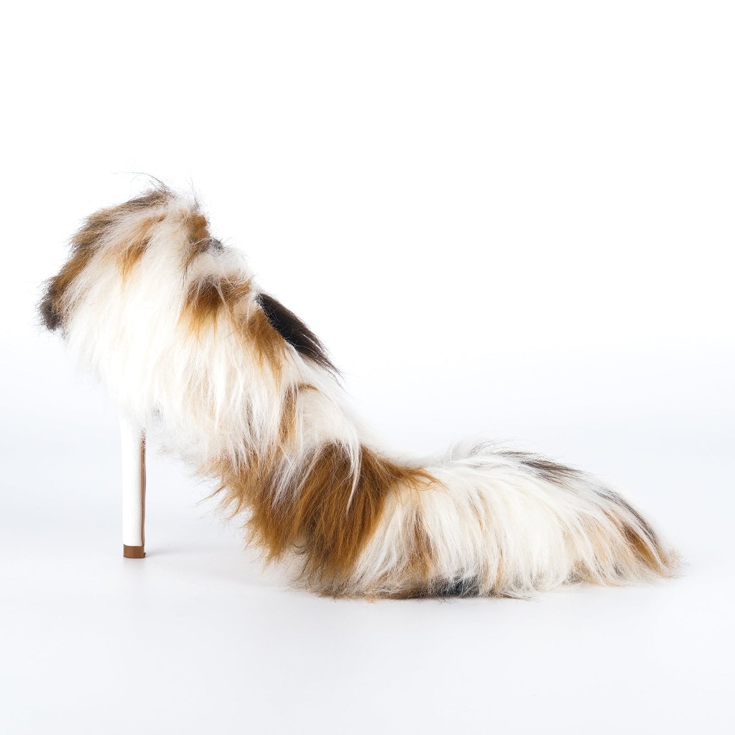 Fur Pointed Toe Stiletto Pumps - Onlymaker