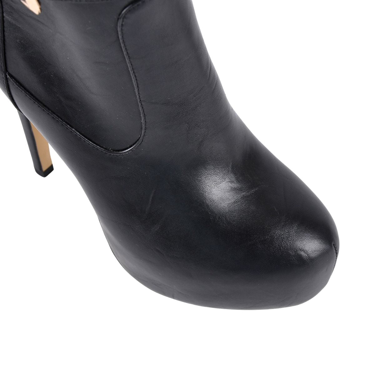 Platform Rivet Buckle Strap Thigh High Boots - Onlymaker