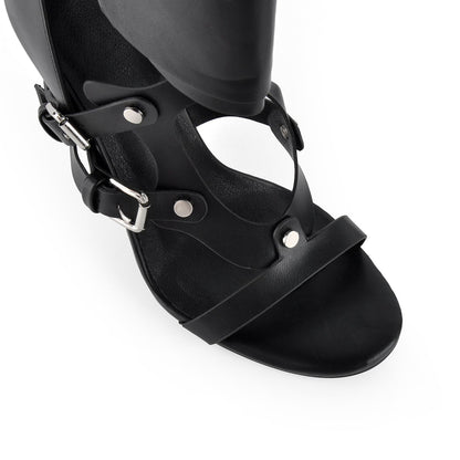 Gladiator Multi Buckles Thigh High Boots Sandals - Onlymaker