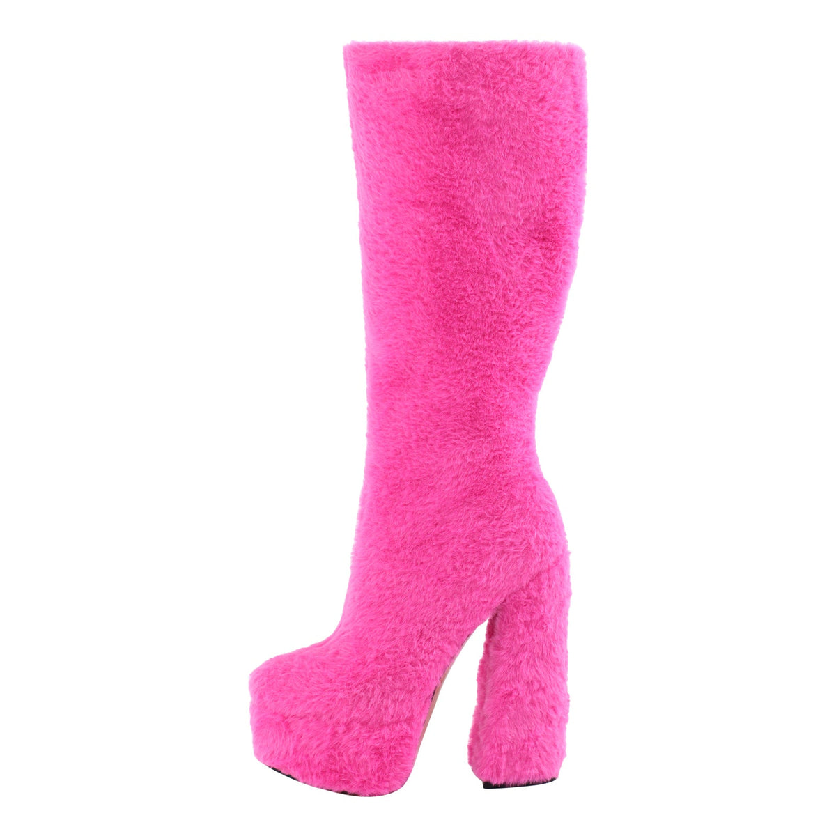 Fur Platform High Heels Boots - Onlymaker