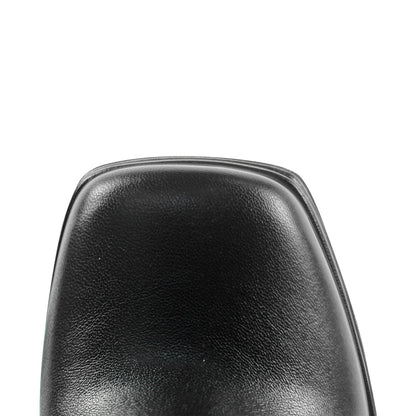 Double Platform Block Heel Ankle Boots - Onlymaker