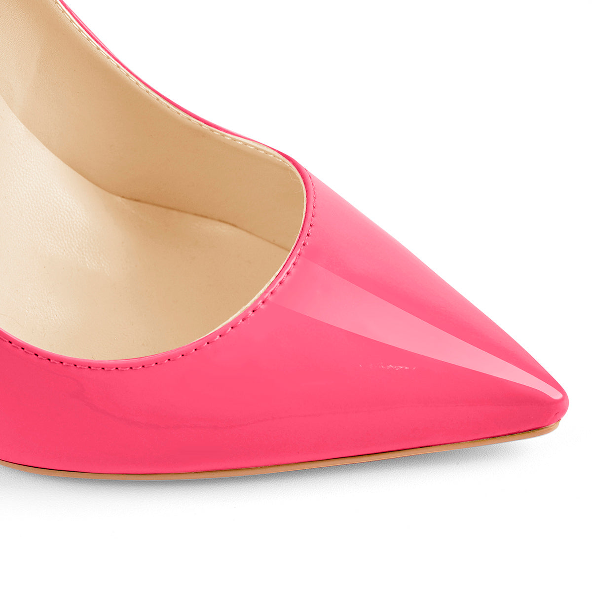8cm 10cm 12cm Rose Red Pointed Toe Slip On High Heel Pumps - Onlymaker