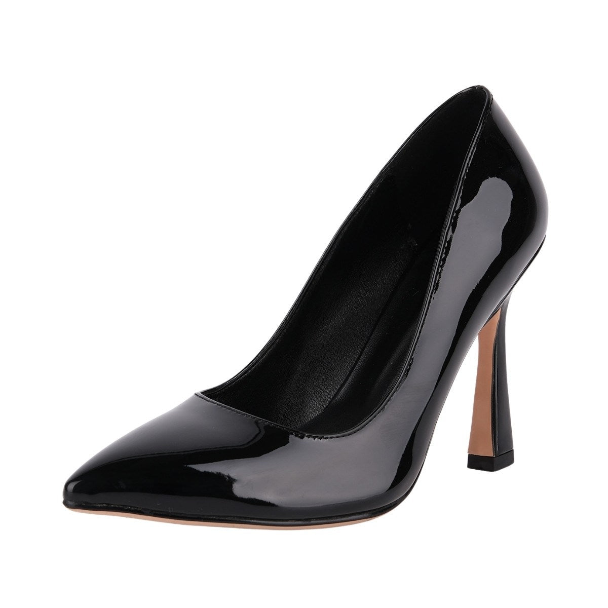 Pointed Toe Patent Leather High Heels - Onlymaker