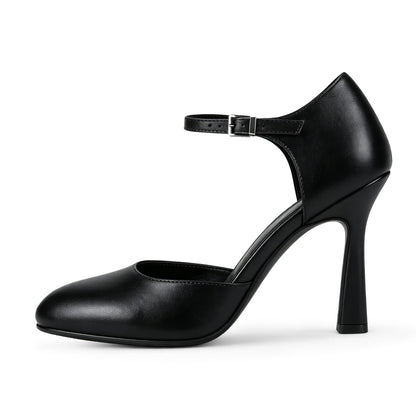 Pointed Toe Buckle Strap Stiletto Pumps - Onlymaker