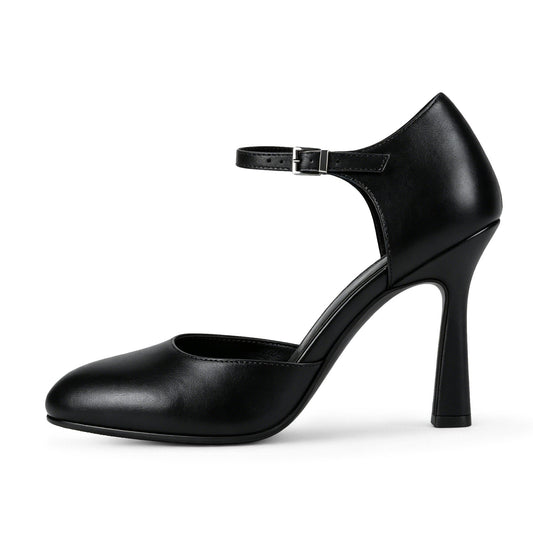 Pointed Toe Buckle Strap Stiletto Pumps - Onlymaker