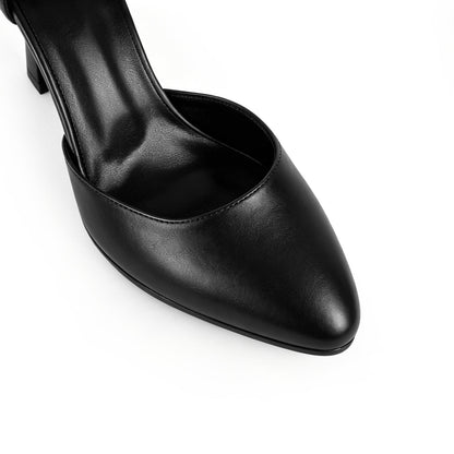 Pointed Toe Buckle Strap Stiletto Pumps - Onlymaker