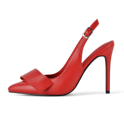 Pointed Toe Slingback Stiletto High Heels - Onlymaker