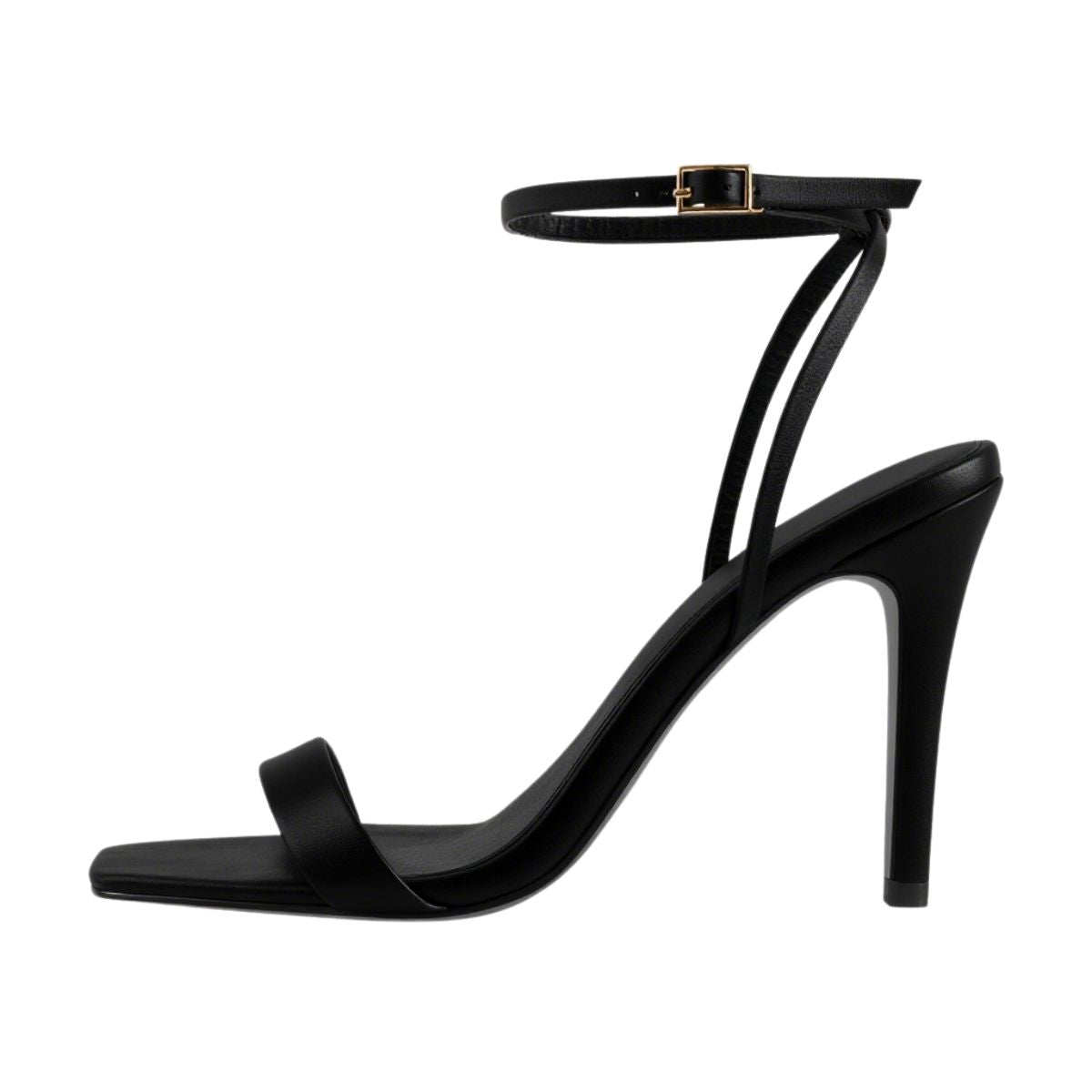 Square Toe Ankle Strap Stiletto Sandals - Onlymaker