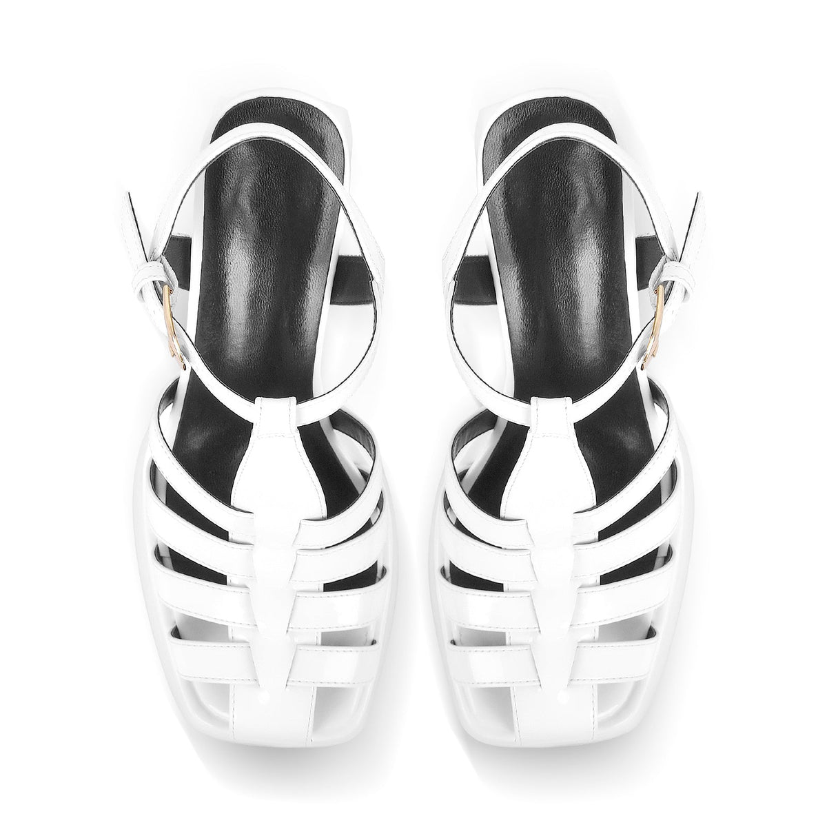 Platform Chunky High Heels Buckle Sandals - Onlymaker