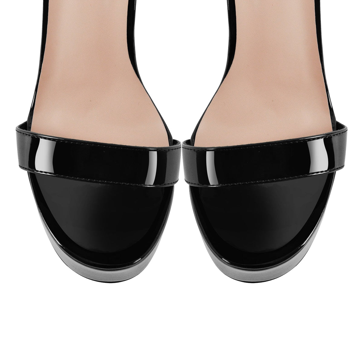 Platform Rivet Ankle Strap Stiletto Sandals - Onlymaker
