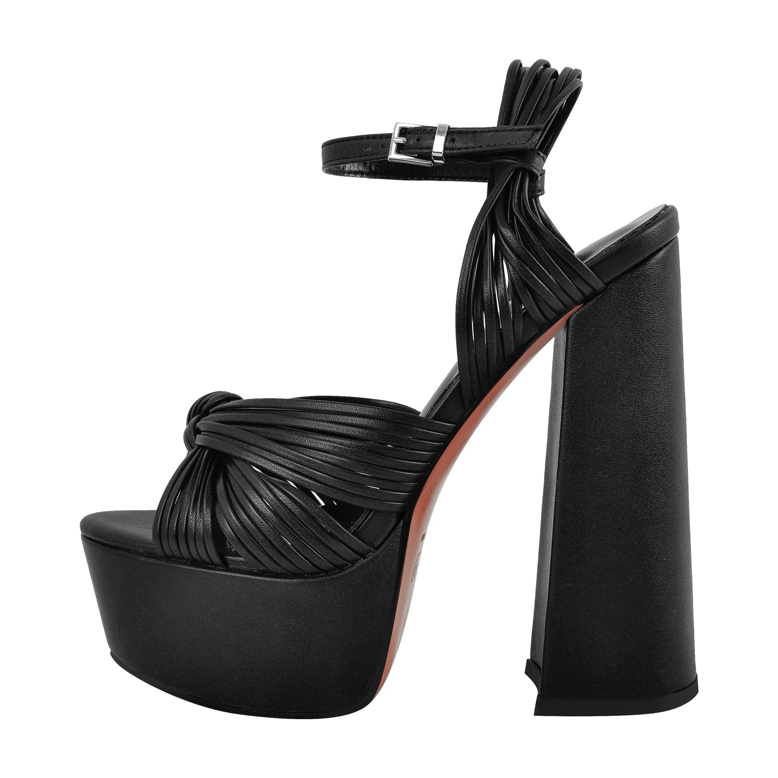 Platform Buckle Strap Chunky Heel Sandals - Onlymaker