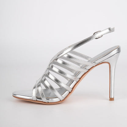 Round Toe Gladiator Slingback Sandals - Onlymaker