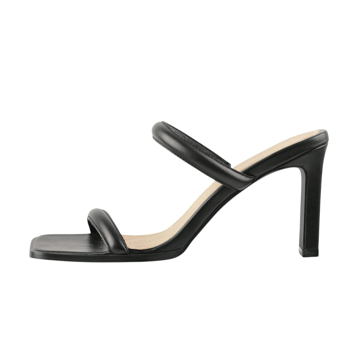 Square Toe Slip On Sandals Mules - Onlymaker