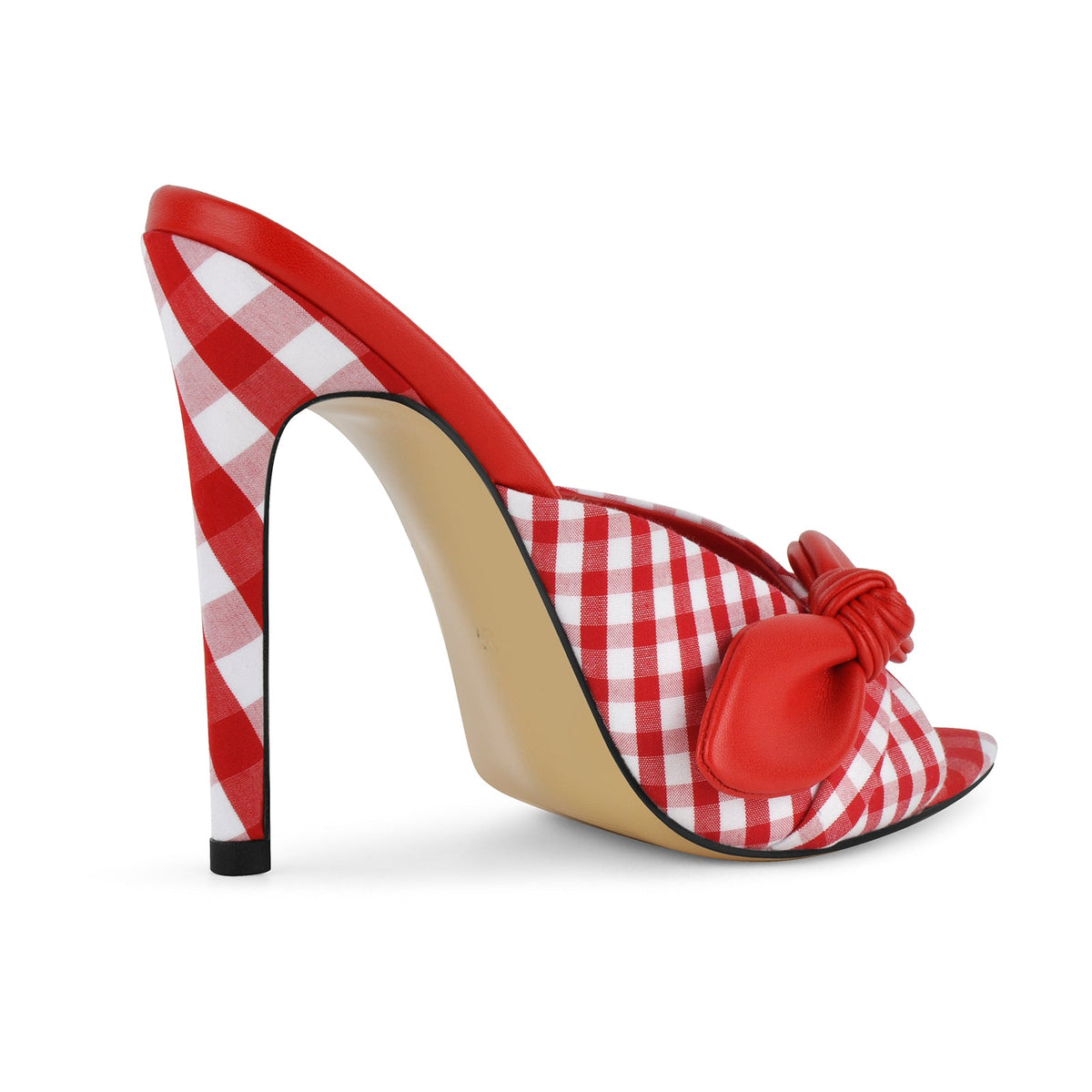 Pointed Toe Bow Stiletto Mules - Onlymaker