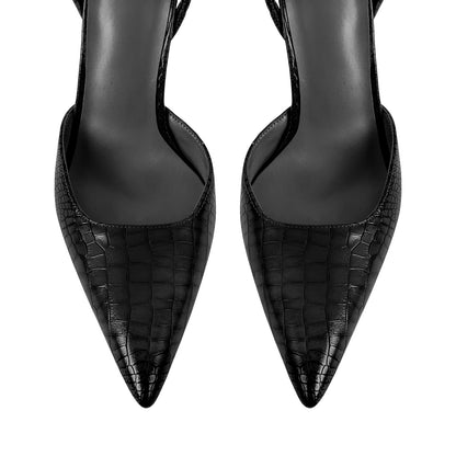 Pointed Toe Stiletto Ankle Strap Pumps - Onlymaker