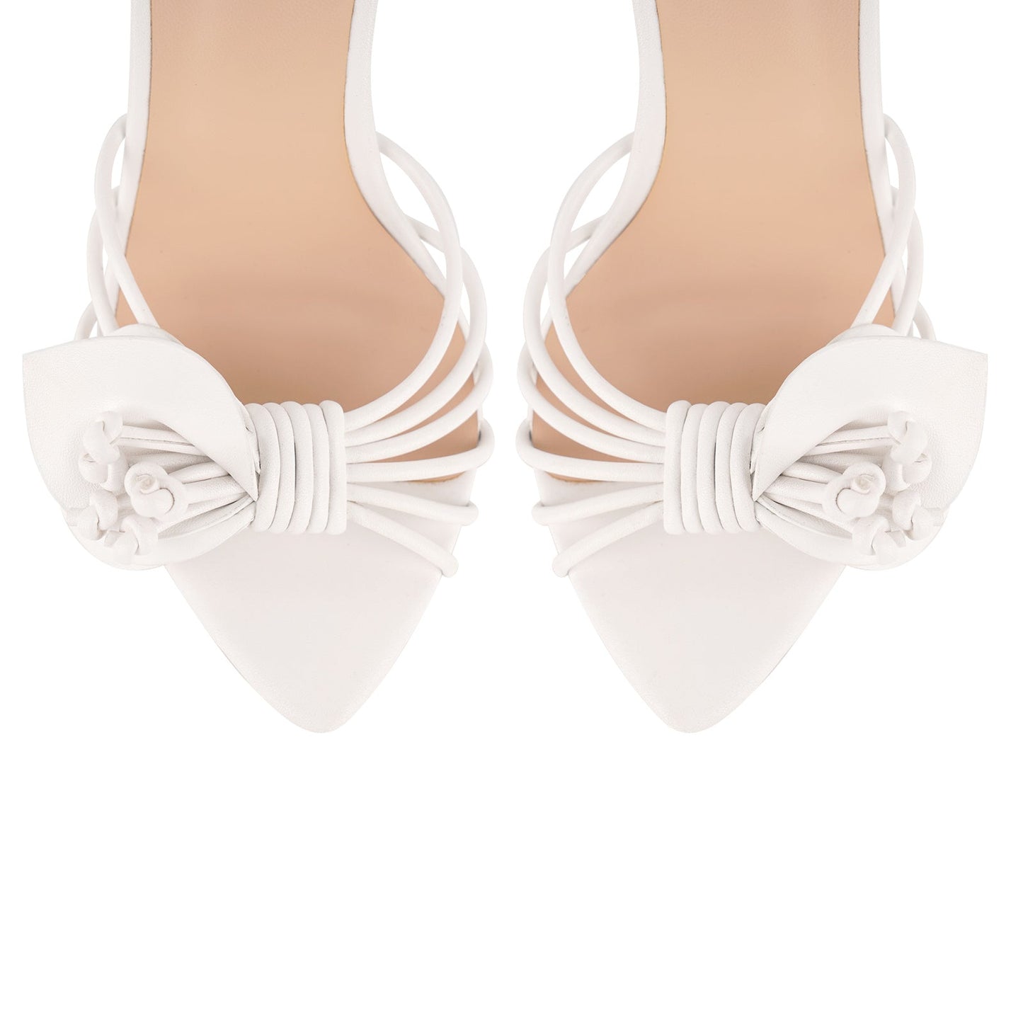 Pointed Toe Flower Ankle Strap Sandals - Onlymaker