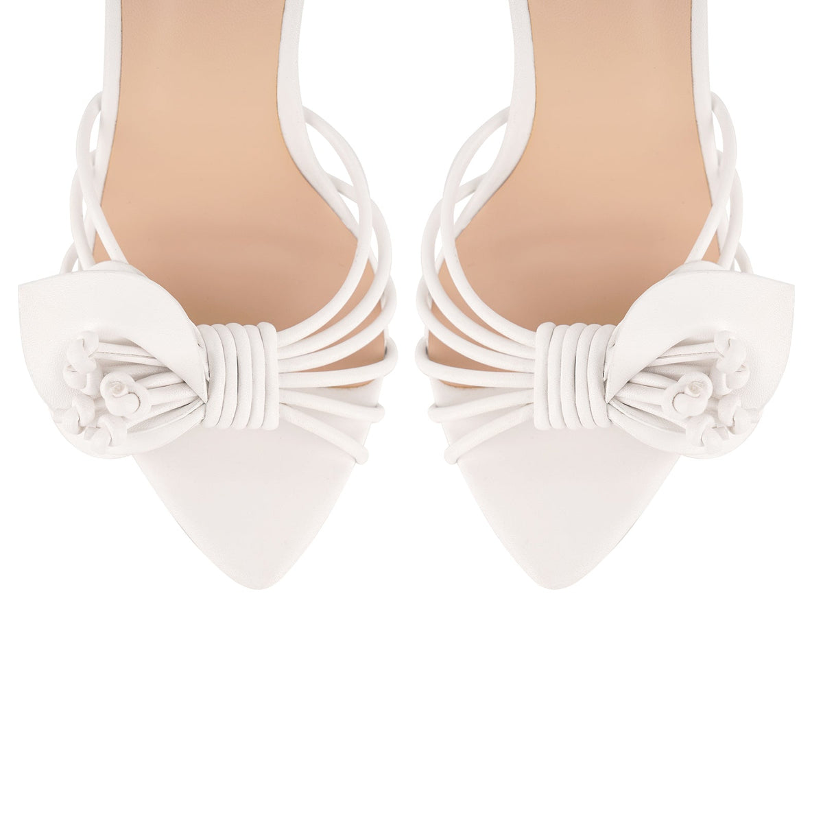 Pointed Toe Flower Ankle Strap Sandals - Onlymaker