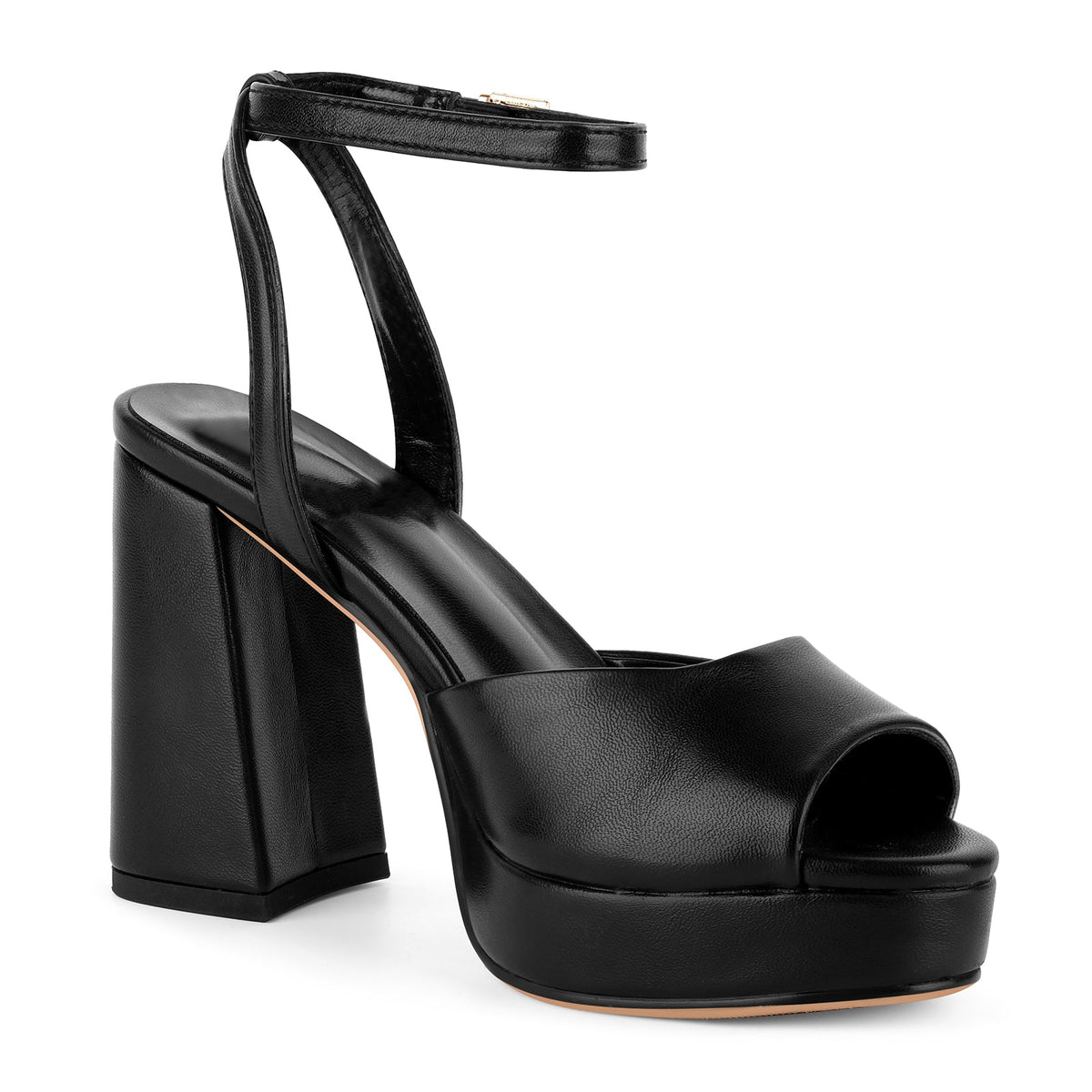 Platform Chunky Heel Ankle Strap Sandals - Onlymaker