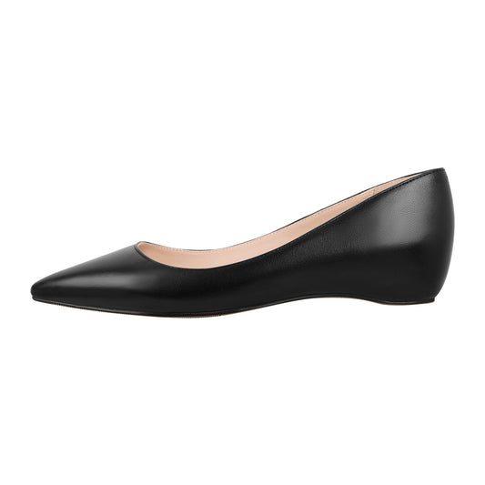 Onlymaker Matt Leather Formal Flat - Onlymaker