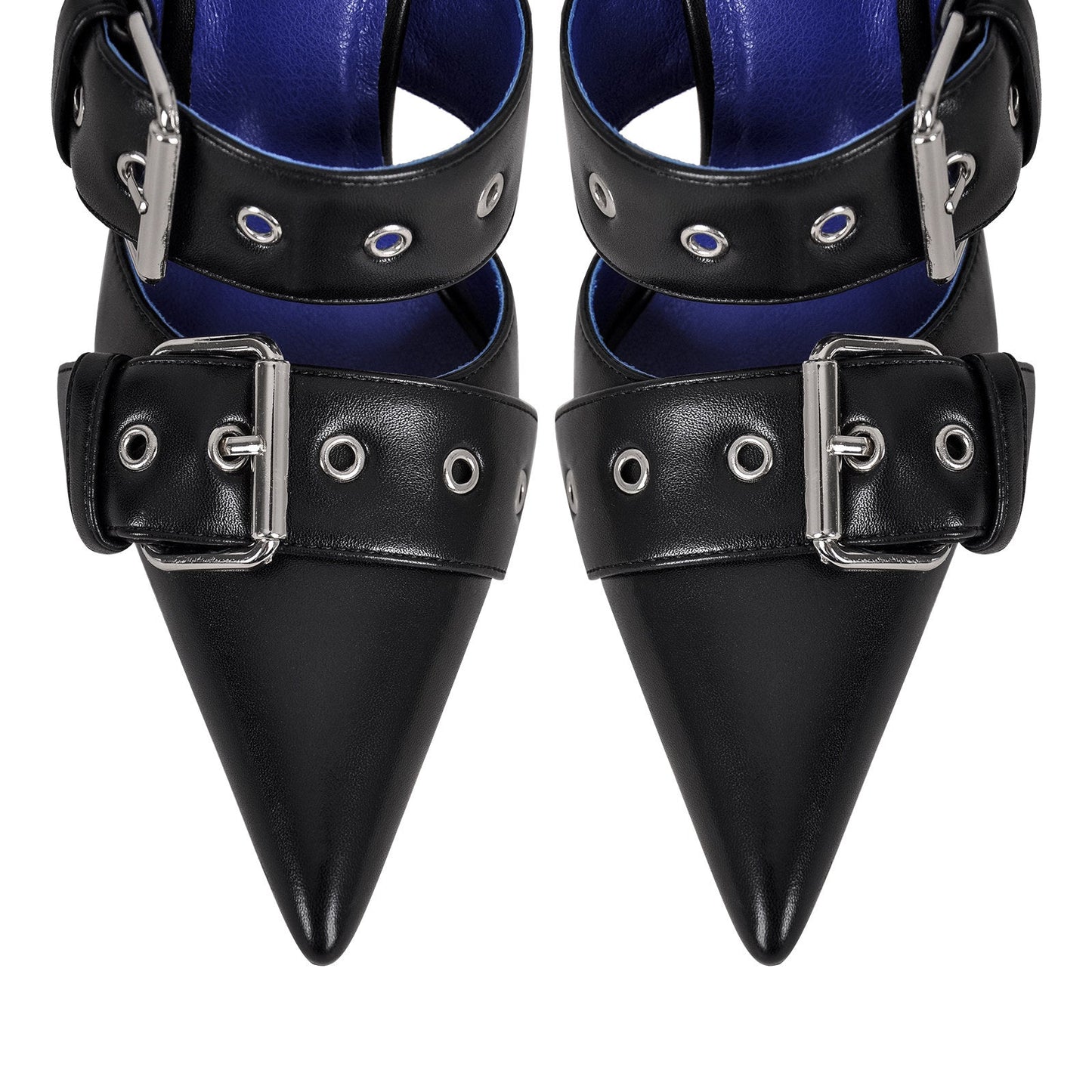 Pointed Toe Ankle Buckle Strap High Heels Pumps - Onlymaker