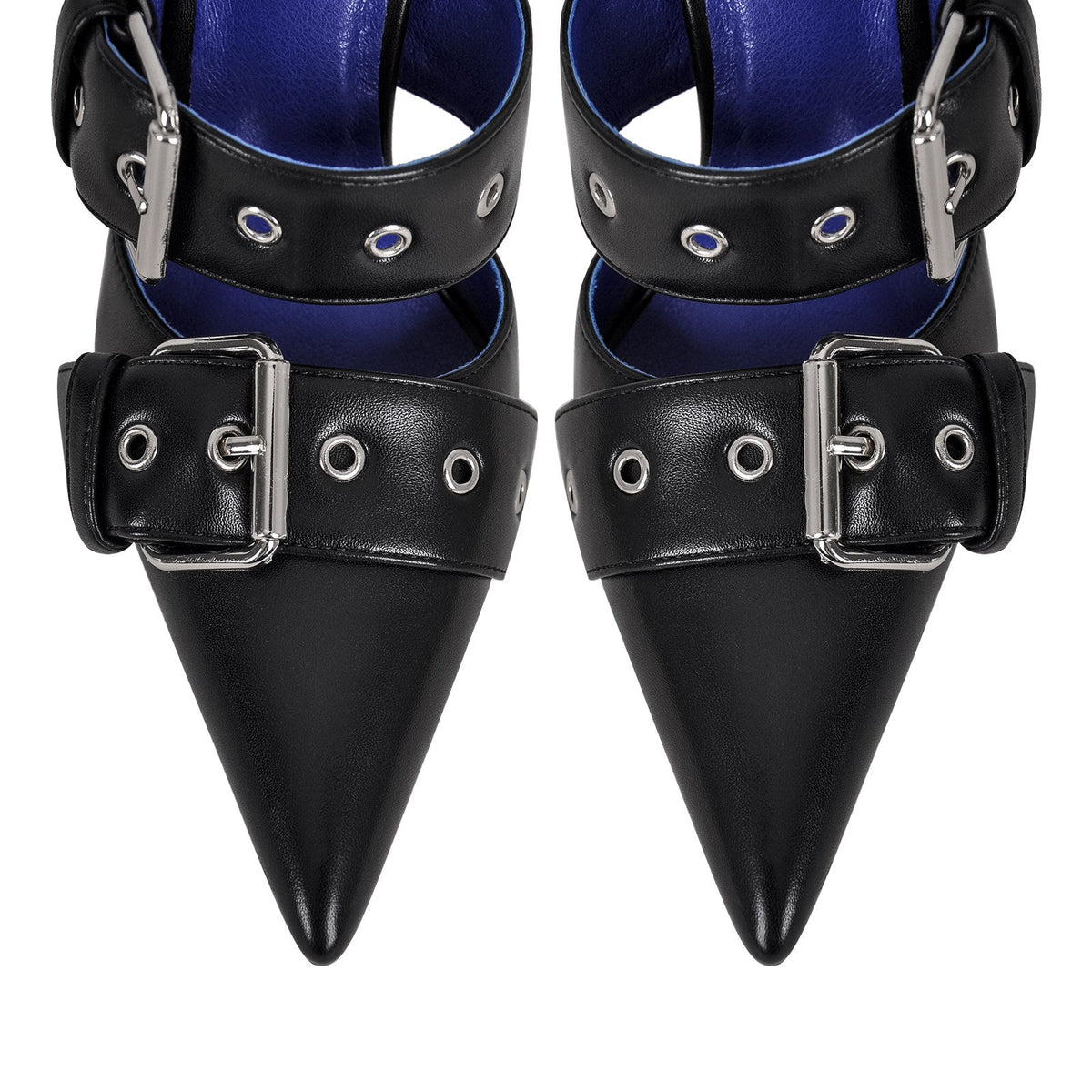 Pointed Toe Ankle Buckle Strap High Heels Pumps - Onlymaker