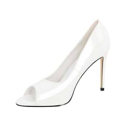 Peep Toe Classic High Heels - Onlymaker
