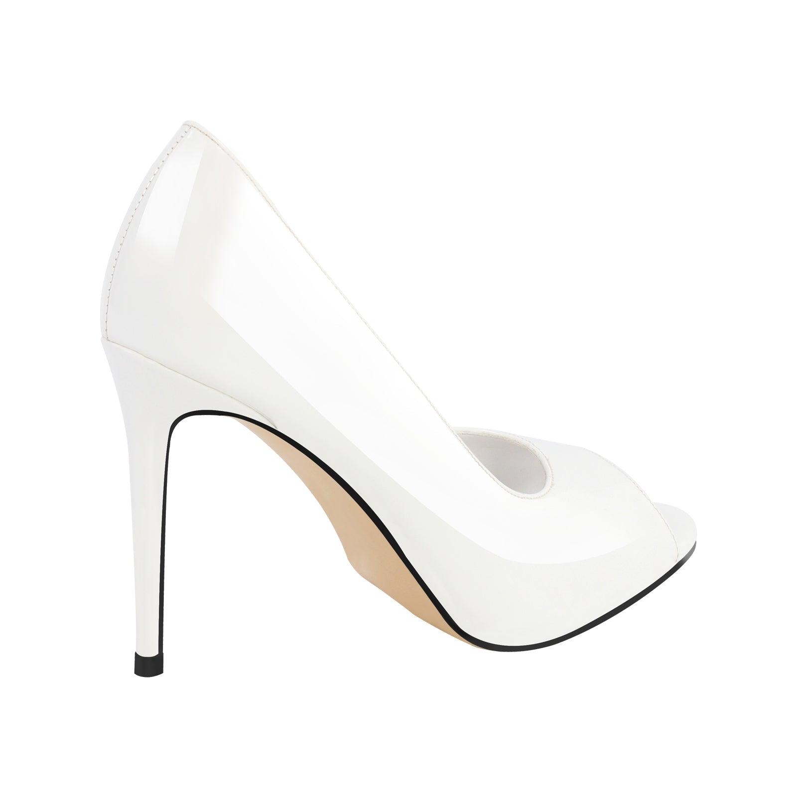 Peep Toe Classic High Heels - Onlymaker