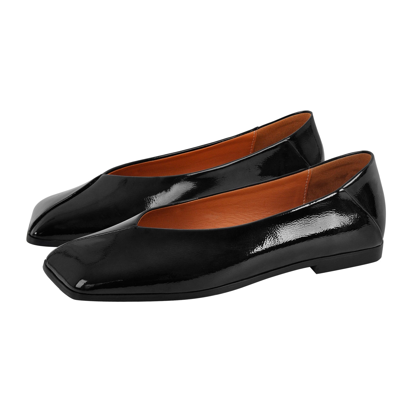 Square Toe Slip-on Flats - Onlymaker